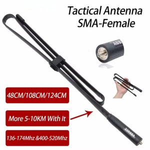 Antena táctica CS SMA-hembra doble banda VHF plegable para walkie talkie baofeng - Imagen 1 de 28