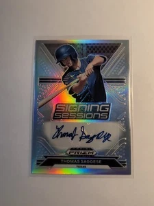 Selecciones del draft Panini Prizm 2021 - Sesiones de firma Thomas Saggese #SS-TS automático - Imagen 1 de 2
