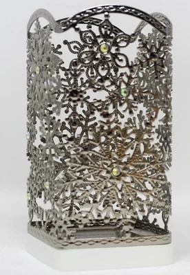 Bath & Body Works Silver Beaded Snowflake Gem Foaming Soap Holder Christmas New - Image 1 of 2