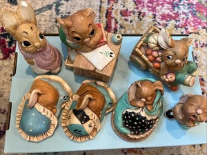 pendelfin rabbit figurines lot of 7 made in England - Picture 1 of 15