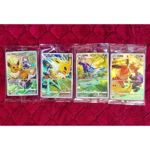 Carta Pokemon S-Chinese Blue's Jolteon Flareon Vaporeon Eevee CHR 4 carte sigillate - Foto 1 di 2