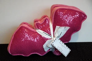 Cupcakes und Kaschmir Halloween rosa Pailletten FLEDERMAUS Kissen 2er Set ~ neu mit Etikett - Bild 1 von 11