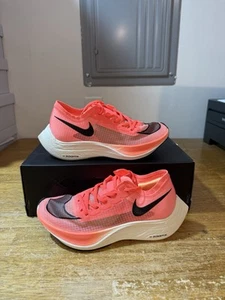 MEN'S SZ 5/WOMEN'S SZ 6.5-NIKE ZOOMX VAPORFLY NEXT% BRIGHT MANGO AO4568 800 - Picture 1 of 9