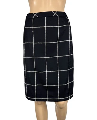 Falda lápiz de lana y cachemir Escada a cuadros talla DE42 IT48 Foto 1 de 4