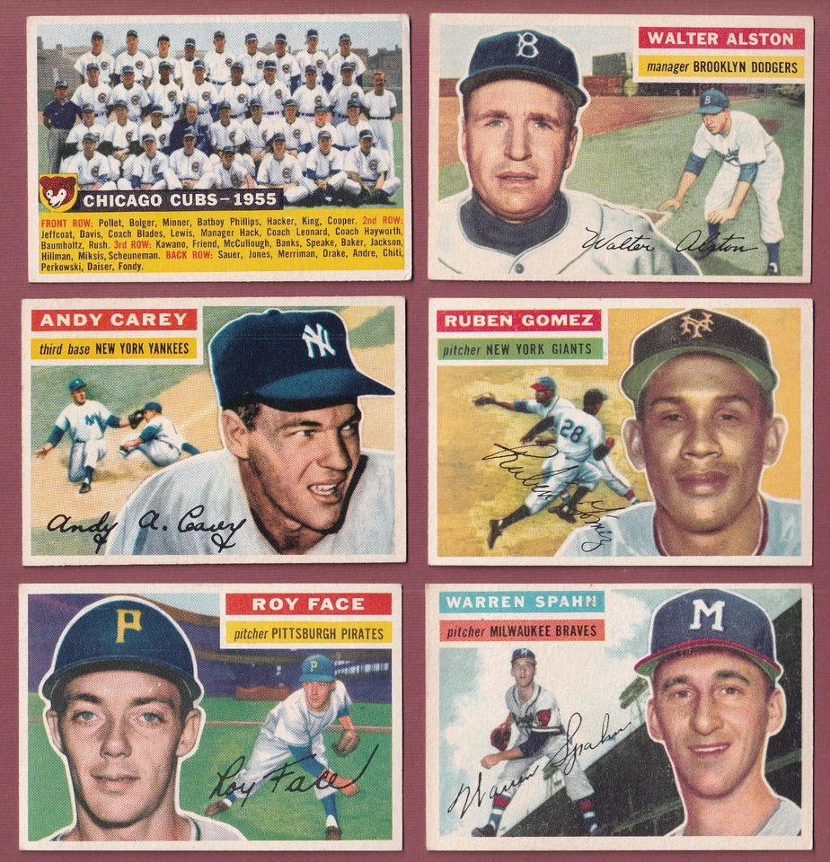 Béisbol Topps 1956 (1-100) * Tú eliges * Condiciones enumeradas Foto 1 de 1