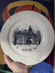 Smith Place School Wilmington Ohio Black White 10.5'' Display Historic Plate - Picture 1 of 7