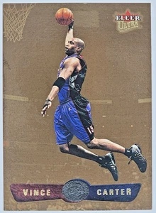 2001-02 Fleer Ultra Gold Medallion Edition Vince Carter #1 HOF Raptors - Imagen 1 de 2