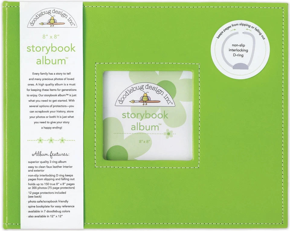 Álbum de cuentos Doodlebug DBSBA8-2737 8"X8"-Limeade Foto 1 de 1