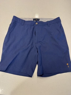 Pantalones Cortos Chinos Margaritaville Para Hombre Talla 32 Azul Marino Elastizados Playa Golf Preppy Foto 1 de 3