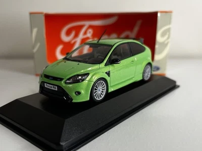 Minichamps 1:43 Ford Focus RS Mk2 2009 verde modelo de coche raro en caja de concesionario Ford Foto 1 de 4
