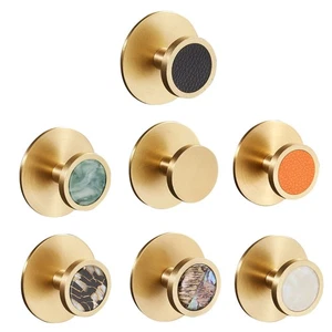 Towel Robe Hook Brass Adhesive Hooks for Hanging Clothes Bathroom Garage Home - Bild 1 von 12