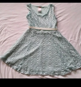 Vestido Niños Niñas Kiddo Por Katie Encaje Verde Acuarela - Imagen 1 de 3
