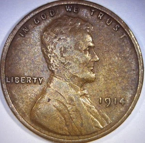 1914 Lincoln Wheat Cent - Picture 1 of 5