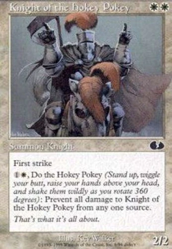 Knight of the Hokey Pokey - Unglued # MTG Magic The Gathering - Image 1 of 1