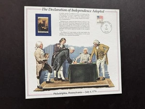 1980s US History Event Panel (038) +The Declaration of Independence Adopted#1693 - Picture 1 of 1