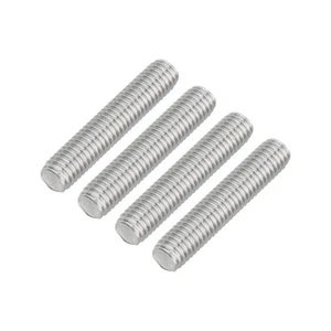 4Pcs M8 x 40mm 1.25mm Pitch 304 Stainless Steel Fully Threaded Rod Bar Studs - Picture 1 of 7
