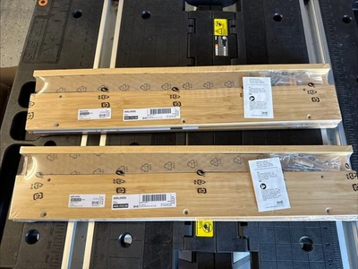 IKEA Maleras Bamboo Picture Ledge 75 Cm 29 1/2 " New Set Of 2 - Image 1 of 3