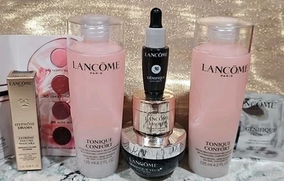LANCOME LOT ~ GENIFIQUE ULTIMATE EYE CREAM Lotion Toner ABSOLUE SOFT FONDANT - Image 1 of 4