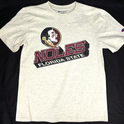 NUEVA Camiseta Florida State Seminoles Champion Gris SS Cuello Redondo Juvenil M Foto 1 de 4