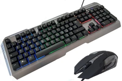 Kit Tastiera e Mouse Gaming MYKA KM-G1 in Metallo 3200DPI 6D RGB