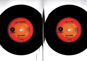 GLEN CAMPBELL, ALL MY TOMORROWS / ONE LAST TIME 1972 7"x45rpm SINGLE RECORD - Picture 1 of 1