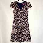 Betsey Johnson Rose Floral Print Chiffon Fit and Flare Dress Size 4