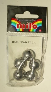 Piombo MILO BALL LEAD 22gr, ball rig sfera calibrata,foro passante - Imagen 1 de 2