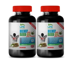 fight inflammation, ORGANIC HEMP SEED OIL 1400mg, improve brain health 2B - Picture 1 of 10