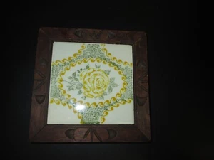 Orion Monterrey Mexico Tile /Pot Holder Wood Base - Picture 1 of 4