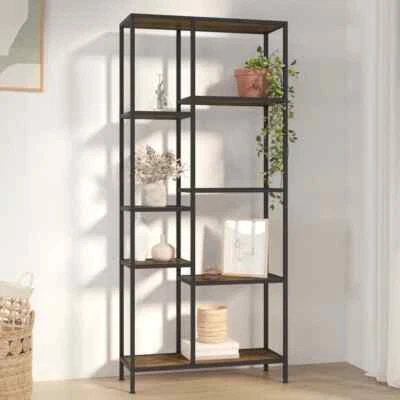 Book Shelf 80x30x180  Steel and Engineered Wood F7I9 - image 1 of 4