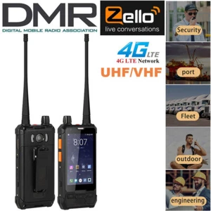 DMR UHF / VHF 4G Android Rugged Waterproof Smartphone 2-Way Walkie Talkie Phone - Picture 1 of 12