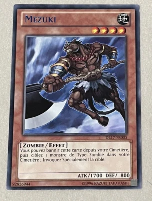 Mezuki (Blue) (FRENCH) DL17-EN005 DL17-FR005 Duelist League 17 Promo Yugioh - Image 1 of 4