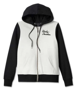 Harley-Davidson Women's Special Bar & Shield Zip Colorblocked Hoodie 99050-23VW - Picture 1 of 2