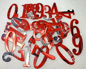0-10 Zahlen Set handgefertigte Stanzformen mit einer Dose aus recyceltem Aluminium - Bild 1 von 5