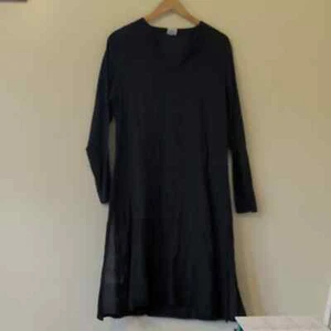 CP Shades Black Cotton Maxi Dress - Picture 1 of 4