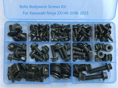 Carenado para Kawasaki Ninja ZX14R 2006-2023 pernos carrocería tornillos kit tuercas T17 Foto 1 de 4
