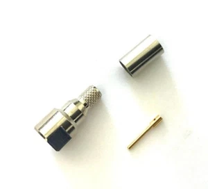 Paquete de 10 conectores coaxiales FME macho crimpado RF RG-8/X, LMR-240 cable - Imagen 1 de 3