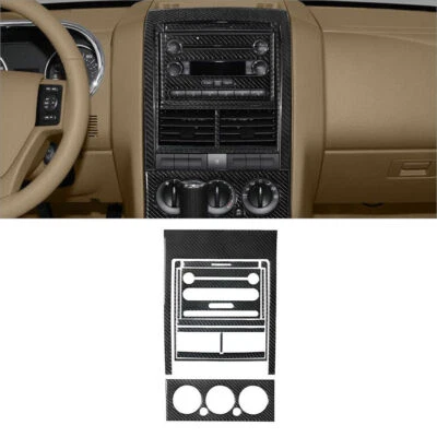 Panel de consola central interior de fibra de carbono para Ford Explorer 2008-2010 11* Foto 1 de 4