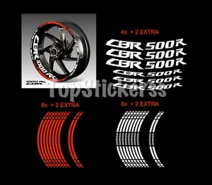 Honda CBR500R adesivi cerchi Tuo Testo strisce tuning adesivi personalizzati - Foto 1 di 2