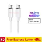 60w Usb C To Type C Charger Cable Fast Charging Data Cord For Iphone 15 Samsung