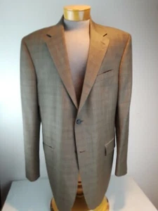 Abrigo deportivo Nautica pata de gallo a cuadros lana 2 botones totalmente forrado 46L chaqueta nuevo sin etiquetas - Imagen 1 de 12