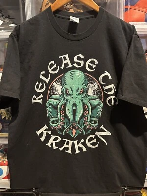 Camiseta Release the Kraken Great Octopus Monster XL Camiseta Divertida Regalo Tendencia Para Hombres Foto 1 de 3