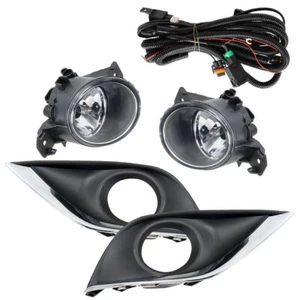 Left+Right Fog Light Assembly w/Wiring+Switch For 15-18 Nissan Versa 261558990A - Picture 1 of 7