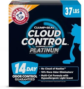 ARM & HAMMER Cloud Control Platinum Clumping Cat Litter, 37 lb....(w16) - Picture 1 of 10