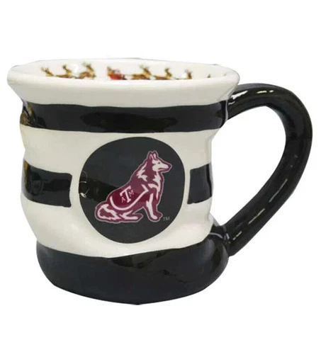 Texas A&M Aggies NCAA Holiday Stocking Ceramic Coffee Tea Cup Mug 18 oz Cover