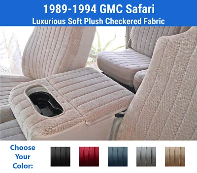 Fundas de asiento de felpa para GMC Safari 1989-1994 Foto 1 de 4