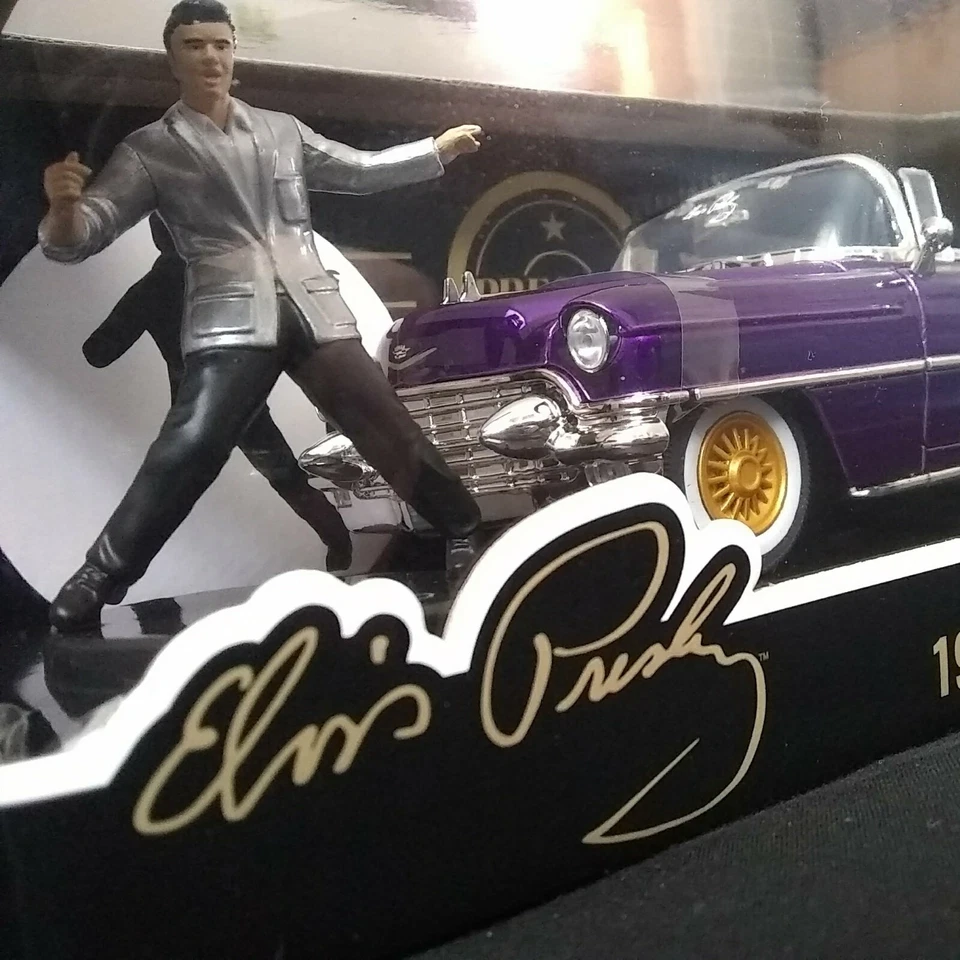1956 Cadillac Eldorado Elvis Presley With Figure Hollywood Rides Diecast Model