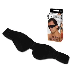 LUX FETISH Unisex Blindfold black, Augenmaske schwarz, Schlafmaske - Bild 1 von 2
