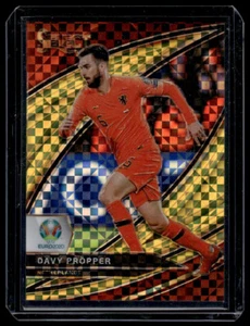 2020 Panini Select Euro Prizm Gold Field Level Davy Pröpper /10 Netherlands - Bild 1 von 2