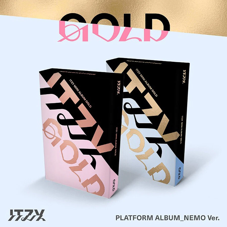 ITZY [GOLD] Album PLATFORM NEMO Ver/QR Card+11 Foto Karte+Manual+Poster+GIFT - Bild 1 von 4